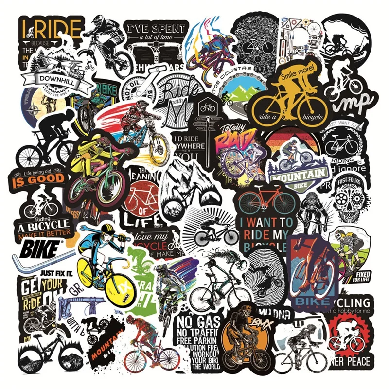 50PCS Waterproof Mountain Bike - Laptop Accessories Cool ulasan dan harga