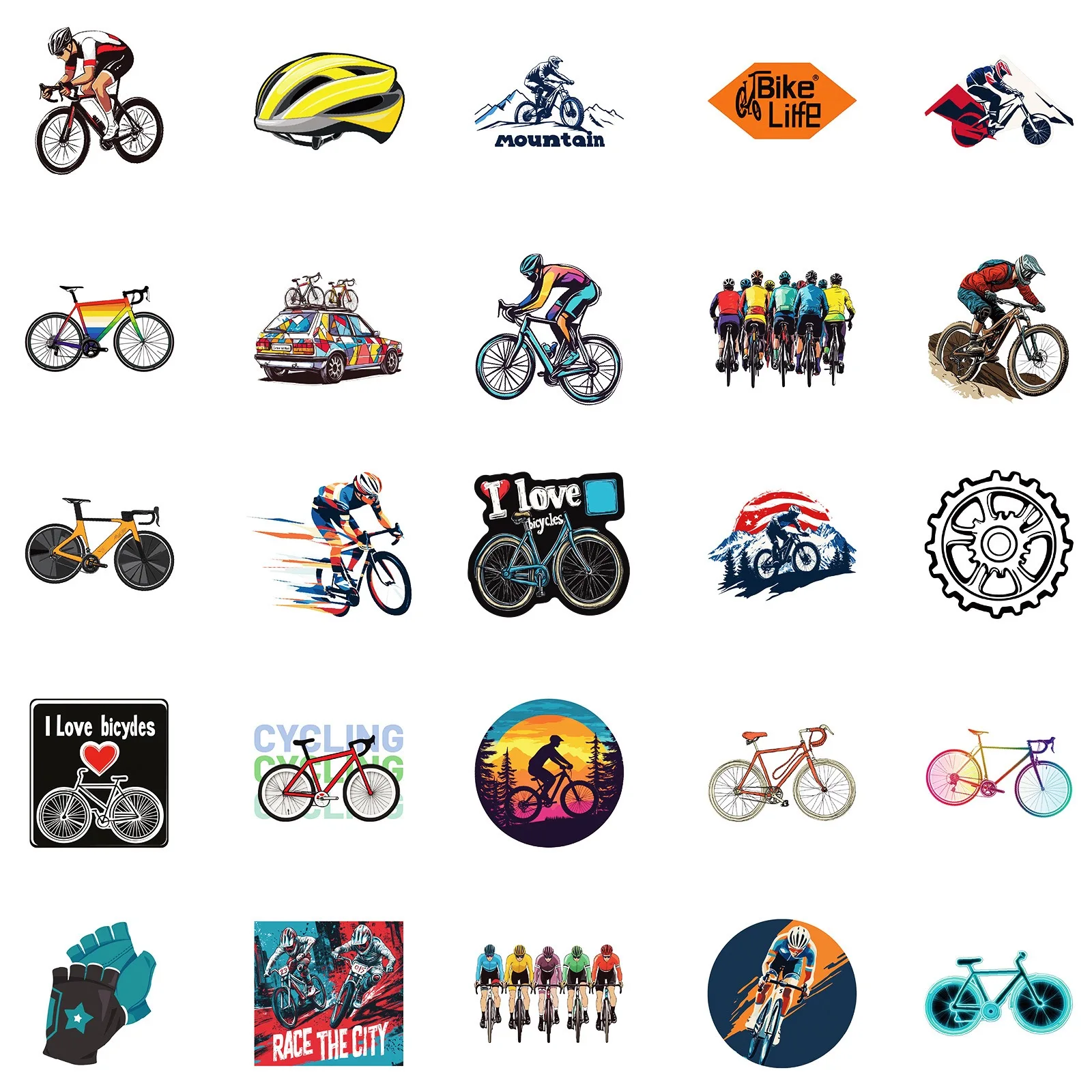50pcs/pack Cool Mountain Bike  - Laptop Accessories Cool ulasan dan harga