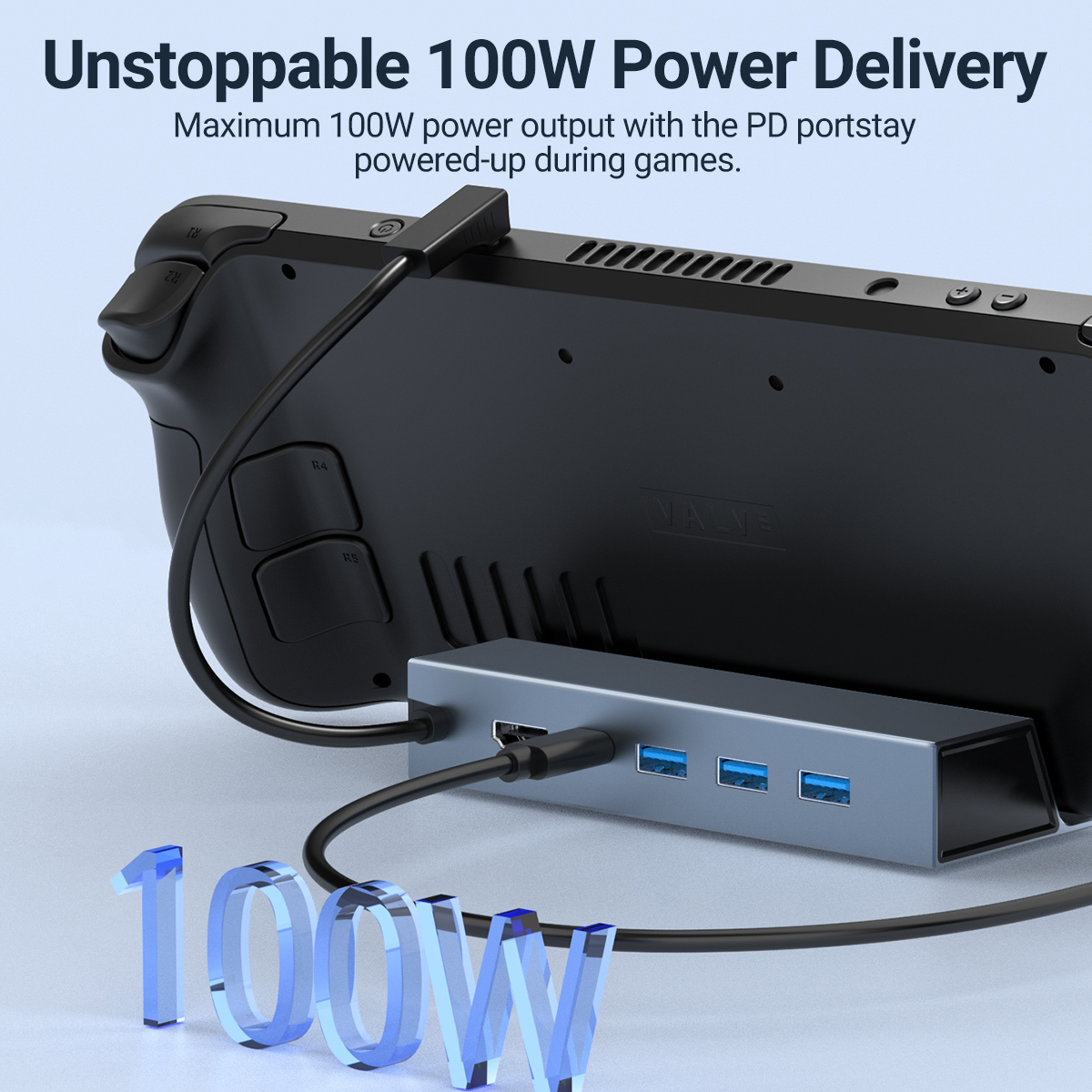 5 In 1 USB-C Game Hub Type-C C - Laptop Accessories Hub ulasan dan harga