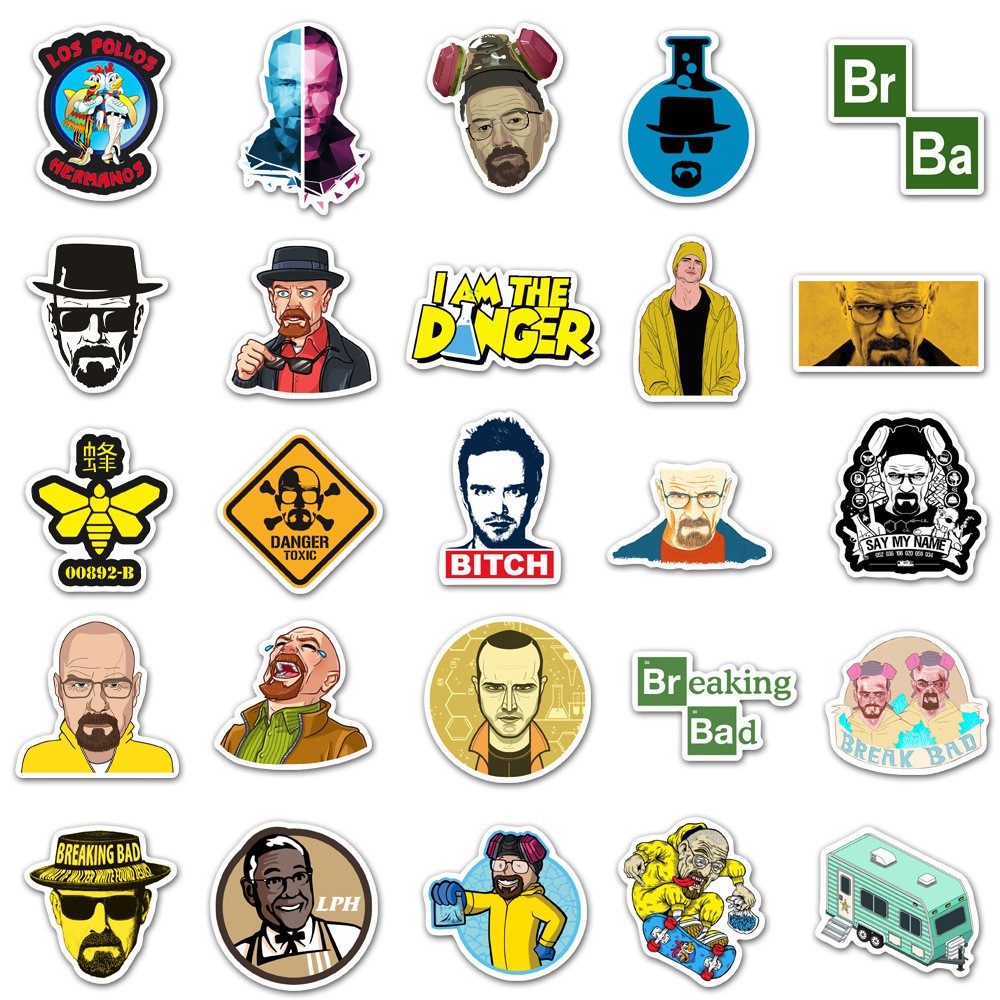 50pcs TV Show Breaking Bad Sti - Laptop Accessories Cool ulasan dan harga