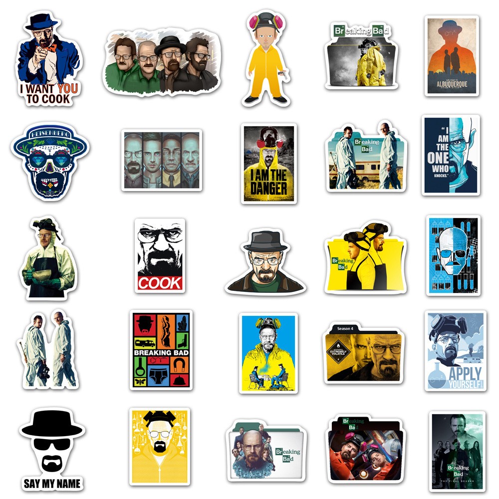 50pcs TV Show Breaking Bad Sti - Laptop Accessories Cool ulasan dan harga