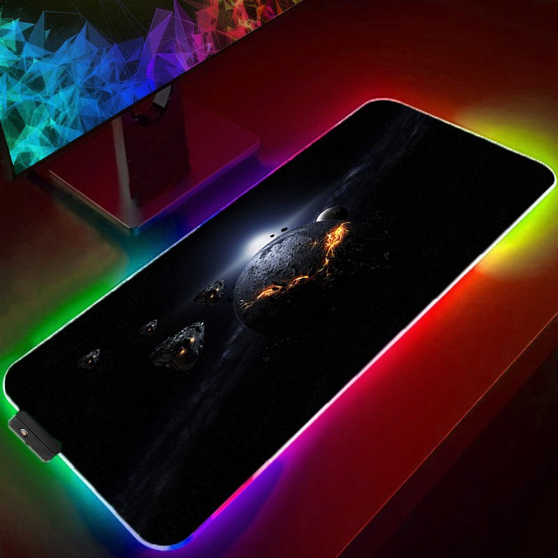 RGB Mouse Pad Gamer Large gami - Laptop Accessories Online ulasan dan harga