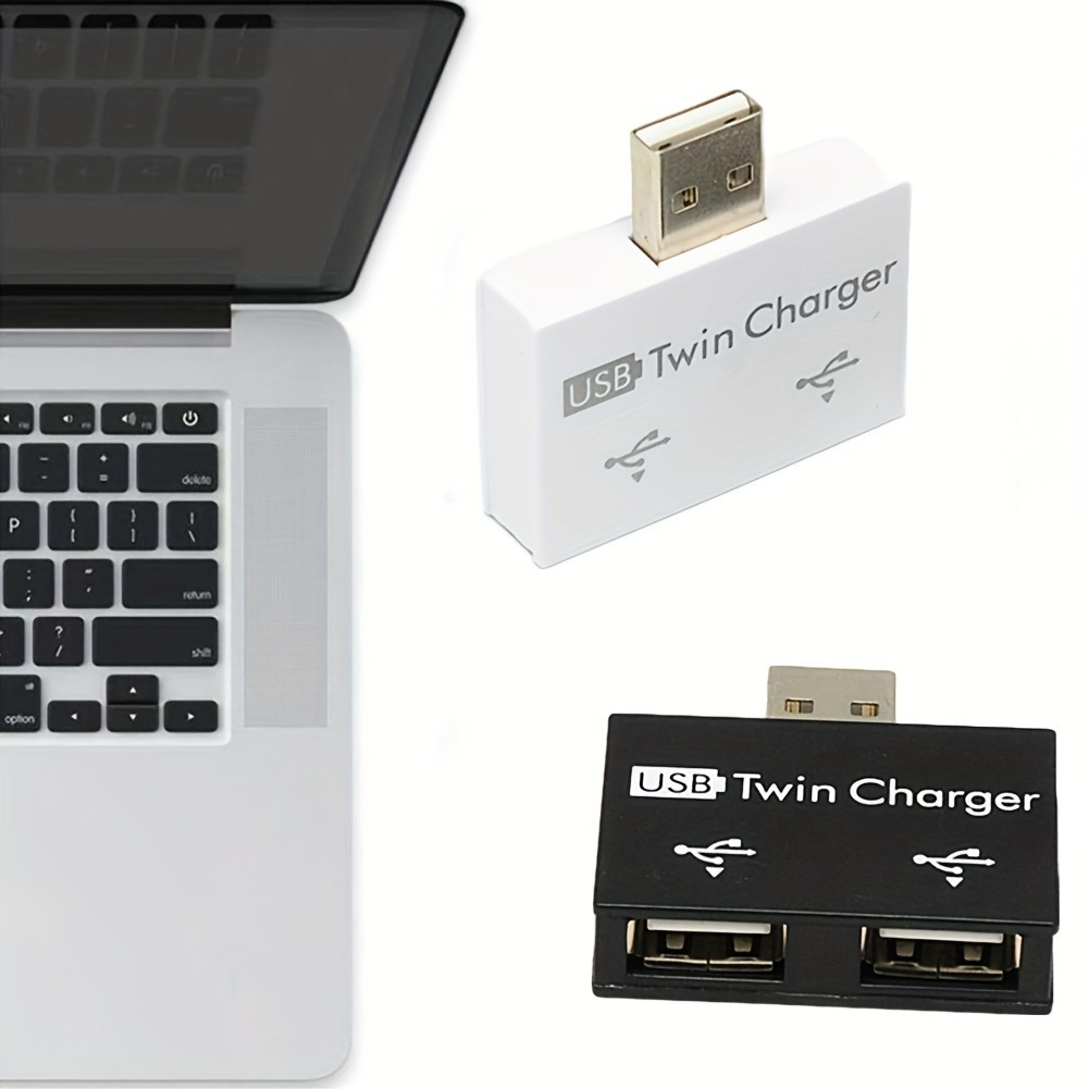 USB2.0 Splitter 1 Male To 2 Po - Laptop Accessories And Gadgets ulasan dan harga