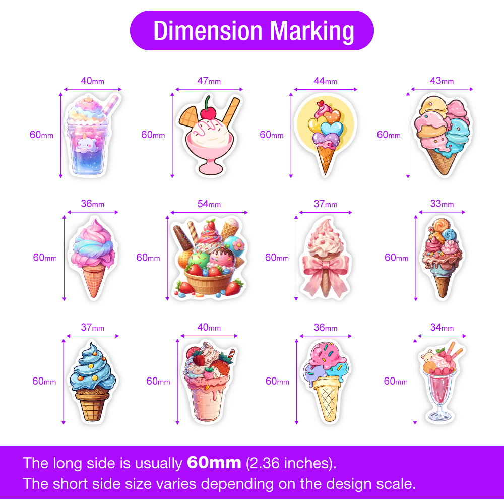 Summer Ice Cream Stickers Cool - Laptop Accessories Cool ulasan dan harga