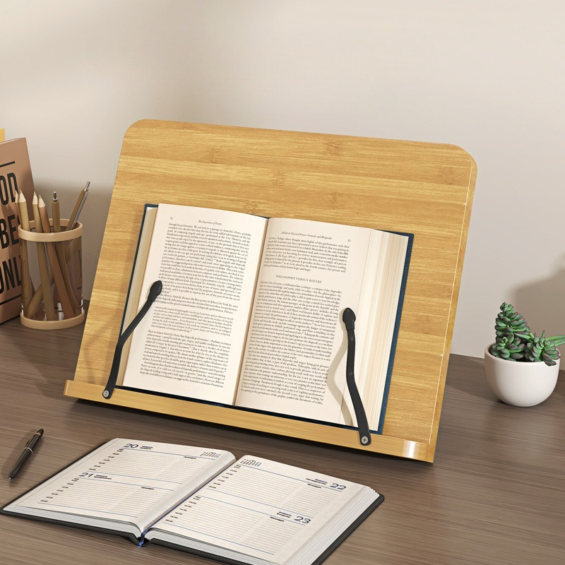 Wooden Reading Book Stand, Mul - Laptop Office Accessories ulasan dan harga