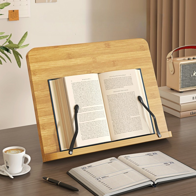 Wooden Reading Book Stand, Mul - Laptop Office Accessories ulasan dan harga