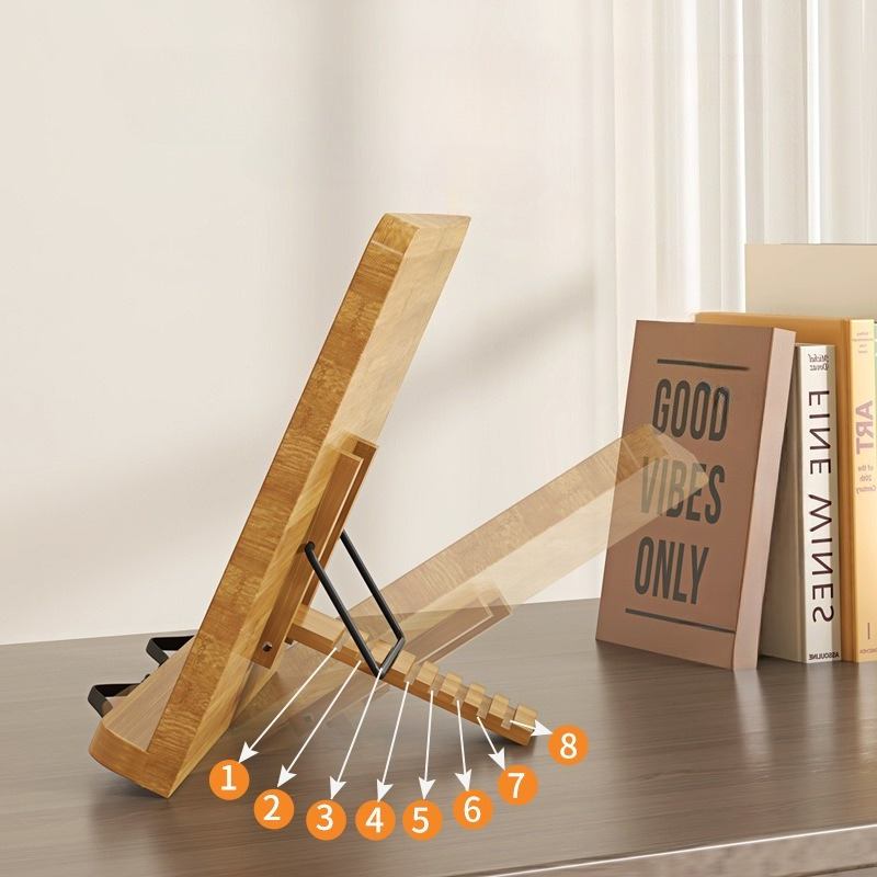 Wooden Reading Book Stand, Mul - Laptop Office Accessories ulasan dan harga