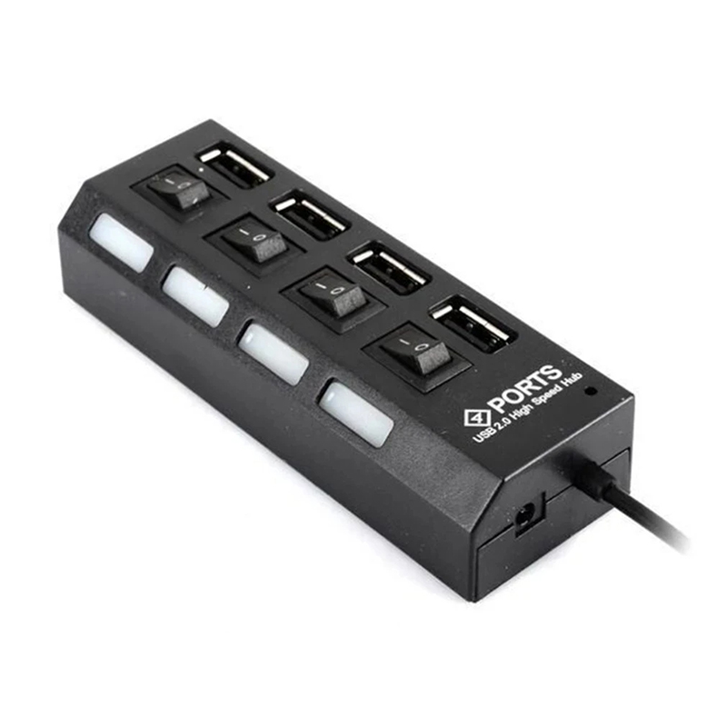 4-Ports USB 2.0 Hub Extension  - Laptop Accessories Hub ulasan dan harga