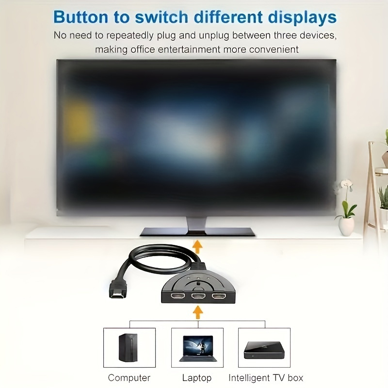 4K*2K 3 Port HDTV-compatible S - Laptop Accessories Hub ulasan dan harga