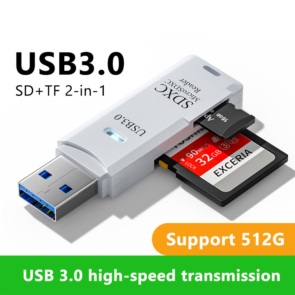 2 In 1 USB 3.0 Card Reader Mic - Laptop Accessories And Gadgets ulasan dan harga