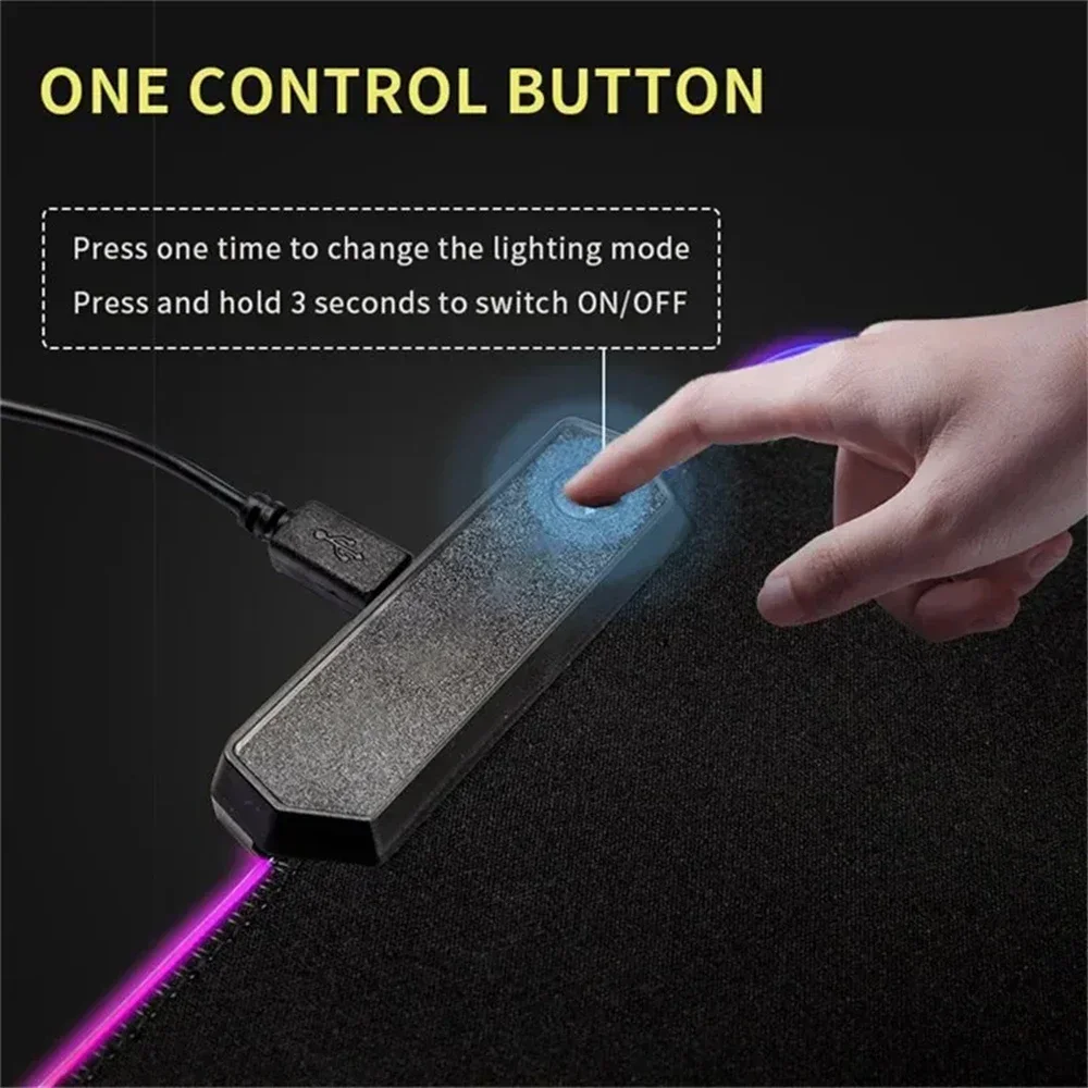 LED Table Mat Backlit RGB Non- - Laptop Accessories Rgb ulasan dan harga