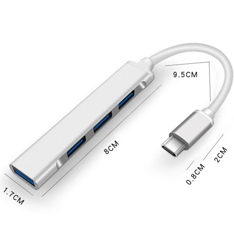 4-In-1 Type-C Extender Hub 4 P - Laptop Accessories Gadgets ulasan dan harga