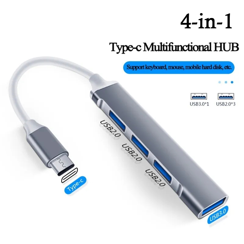 4-in-1 USB C HUB 3.0 Type C 3. - Laptop Accessories And Gadgets ulasan dan harga