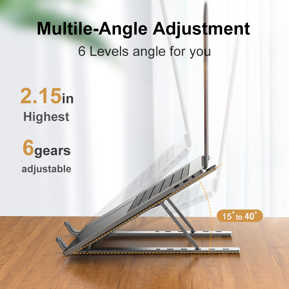 Adjustable Laptop Holder Alumi - Laptop Accessories And Gadgets ulasan dan harga