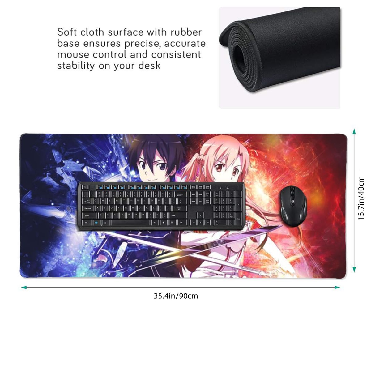 Large Mouse Pad Sword Art Onli - Laptop Accessories Online ulasan dan harga