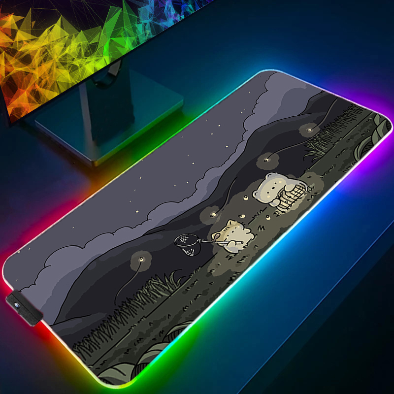 RGB LED Mouse Pad Laptop Non-s - Laptop Accessories Rgb ulasan dan harga