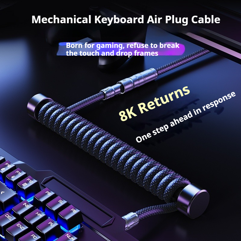 Eary 1.2m Coiled Keyboard Cabl - Laptop Accessories And Gadgets ulasan dan harga