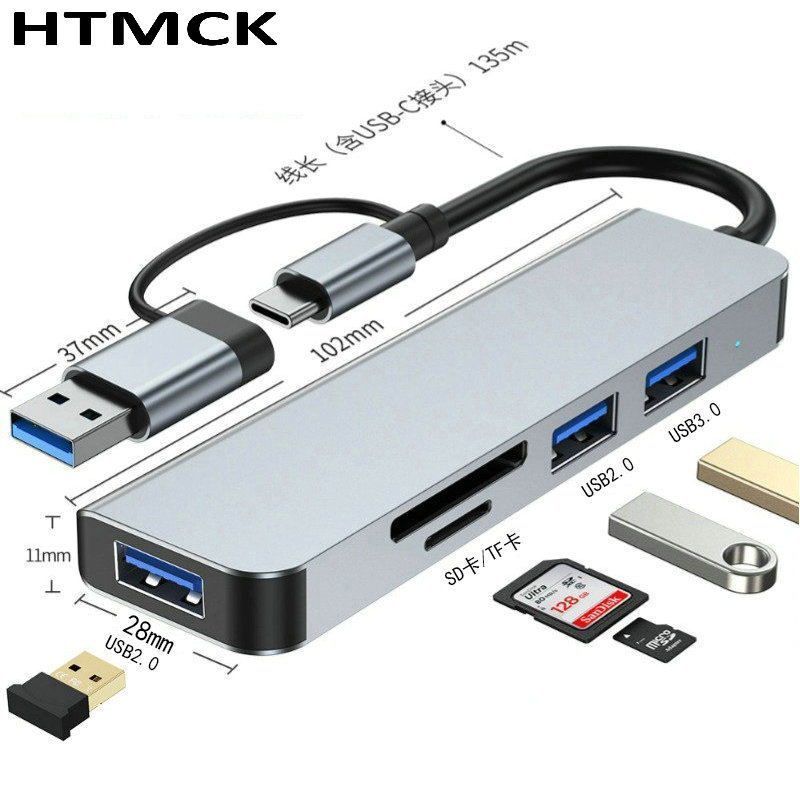 8 in 2 USB C Hub Multi Port Do - Laptop Accessories Hub ulasan dan harga