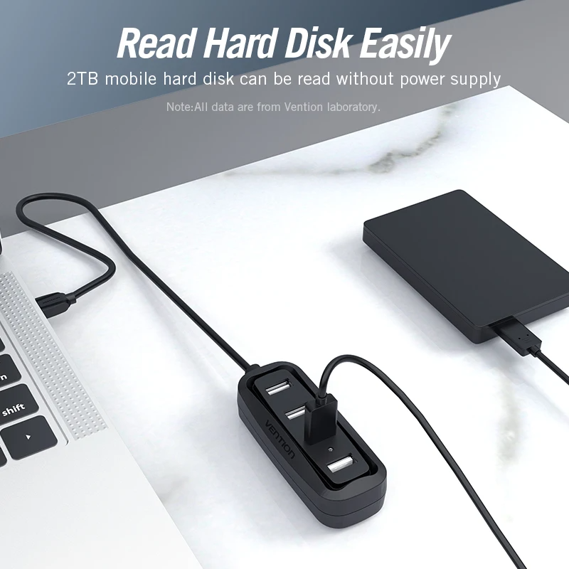 Vention USB 2.0 HUB 4 Port wit - Laptop Accessories Hub ulasan dan harga