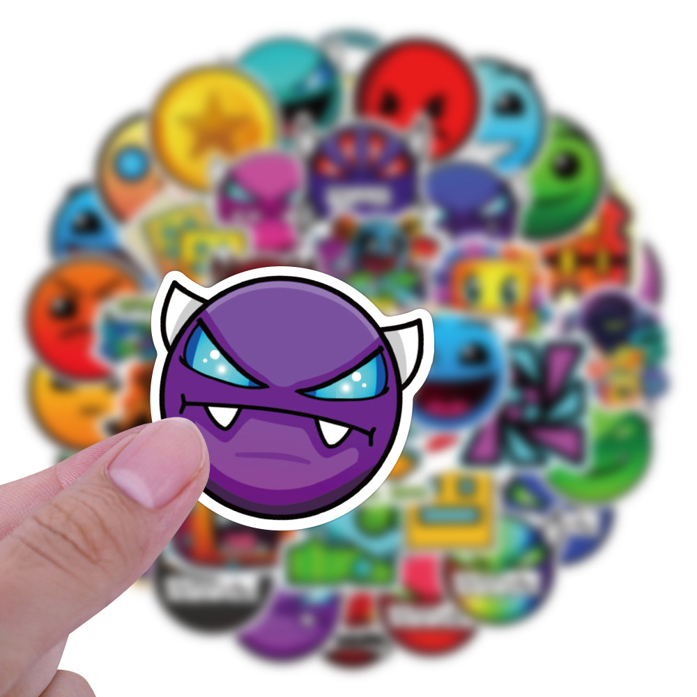 10/30/50pcs Geometry Dash Cart - Laptop Accessories Cool ulasan dan harga
