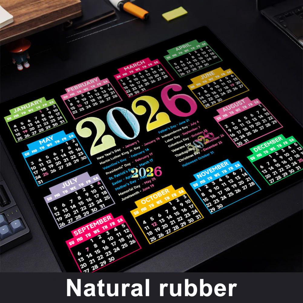 2026 Calendar Mouse Pad Waterp - Laptop Office Accessories ulasan dan harga