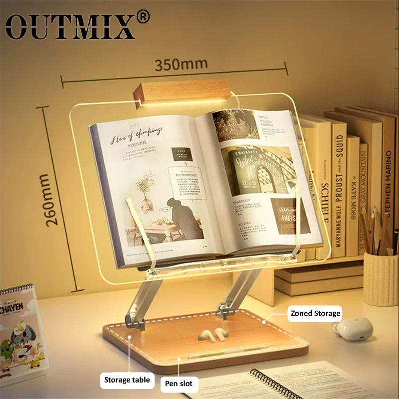 Wooden Reading Stand with Ligh - Laptop Office Accessories ulasan dan harga