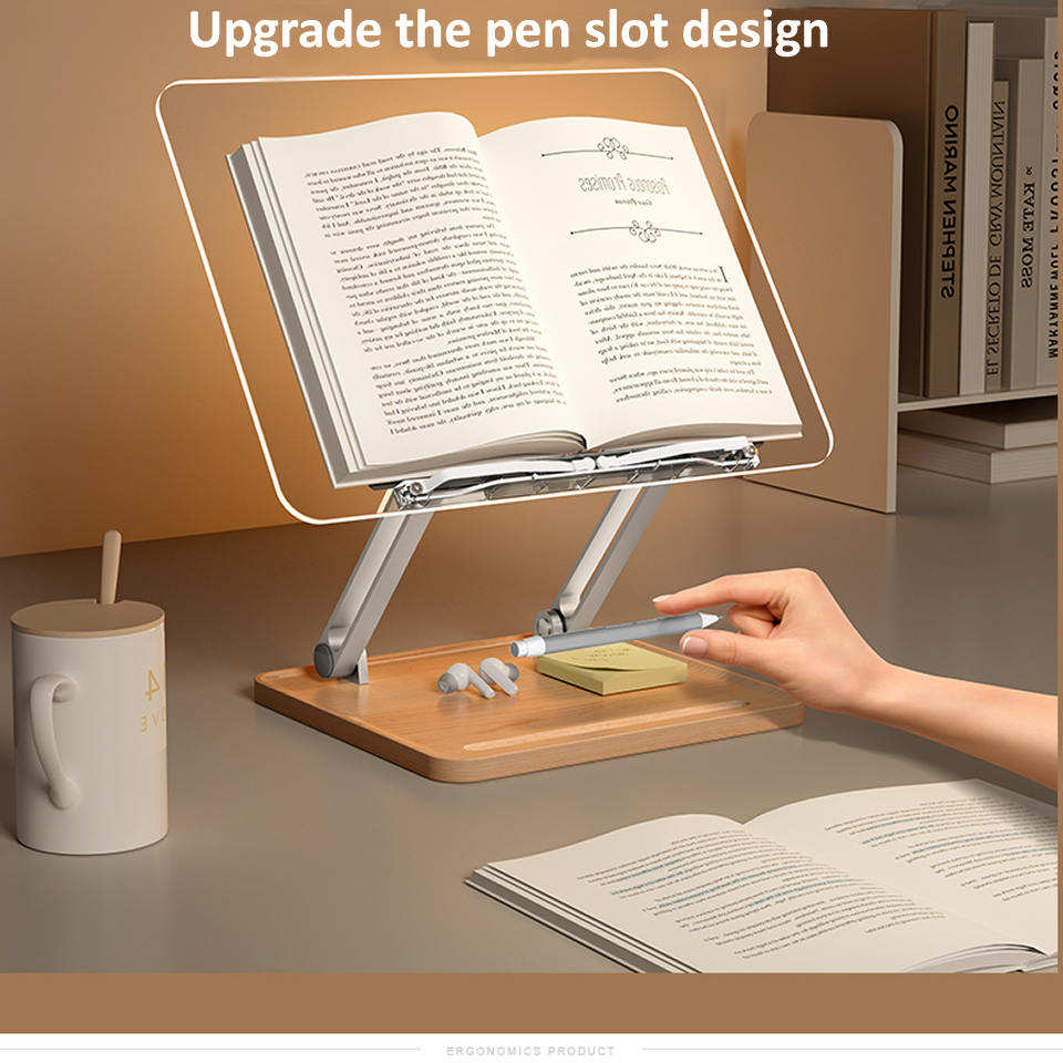 Wooden Reading Stand with Ligh - Laptop Office Accessories ulasan dan harga
