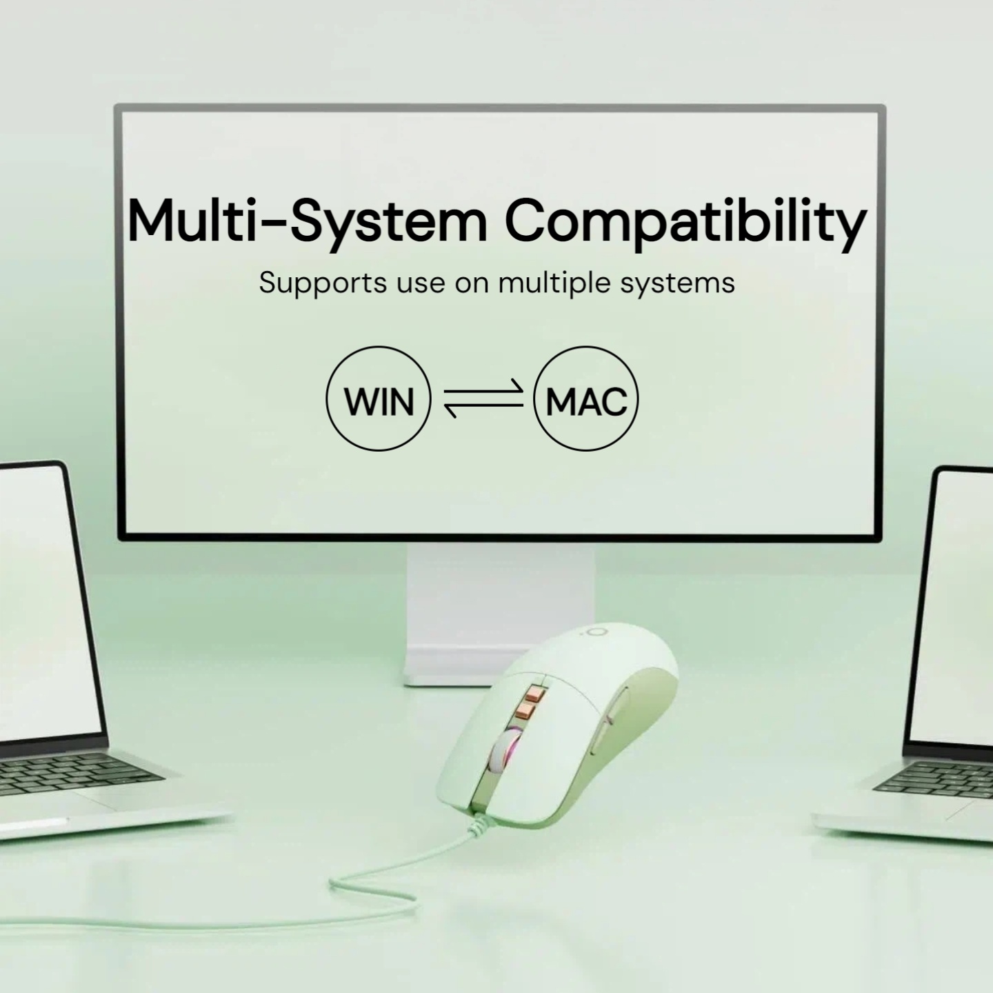 Aesthetic Wired Mouse Silent 2 - Laptop Accessories For Students ulasan dan harga