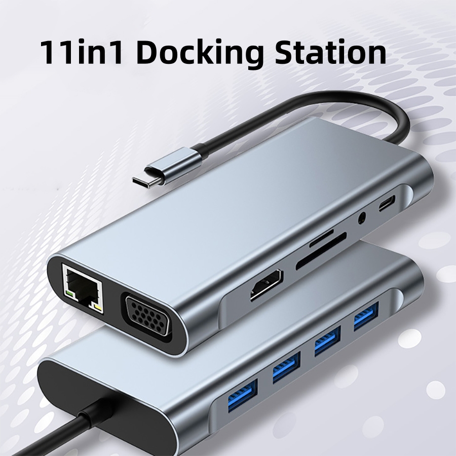 11-in-1 USB C Hub Thunderbolt  - Laptop Accessories Hub ulasan dan harga