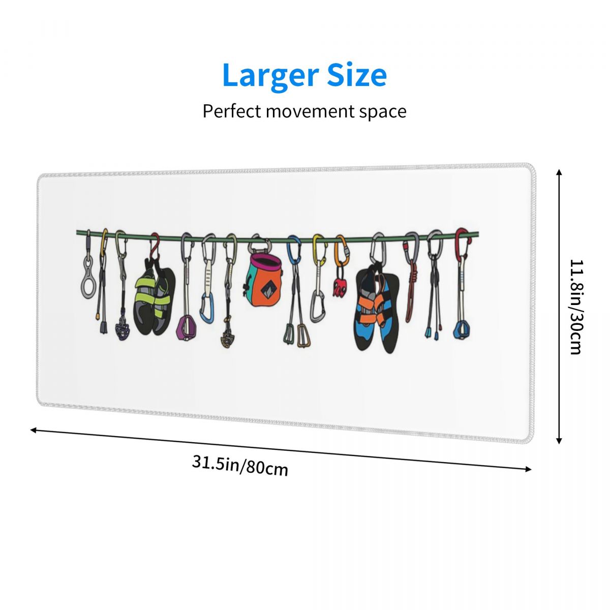 Large Mouse Pad Climbing Gear  - Laptop Accessories Online ulasan dan harga