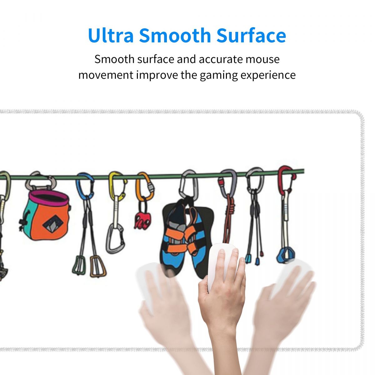 Large Mouse Pad Climbing Gear  - Laptop Accessories Online ulasan dan harga