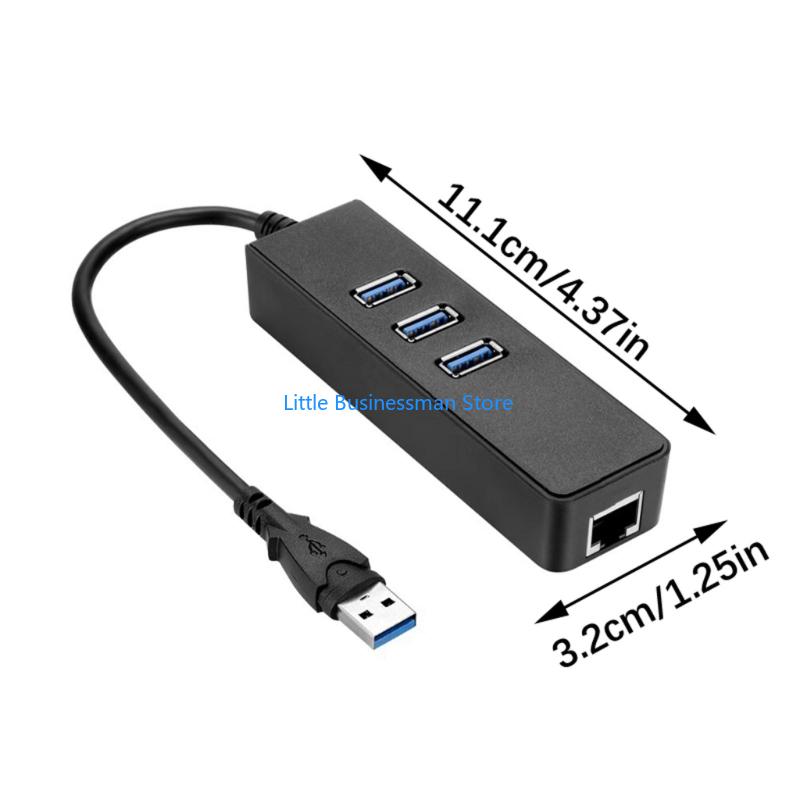 Three USB-A Outlet Ethernet Ad - Laptop Accessories You Need ulasan dan harga