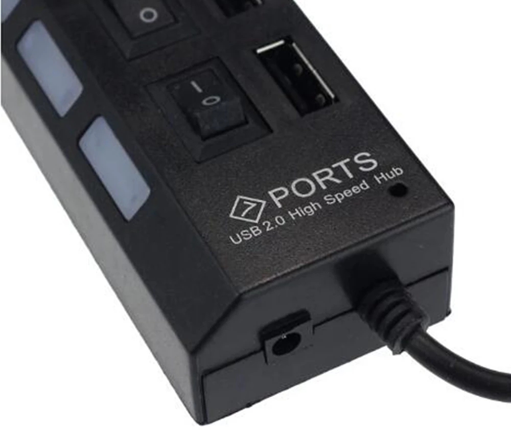7 Port USB 2.0 Hub Splitter Fo - Laptop Accessories Hub ulasan dan harga