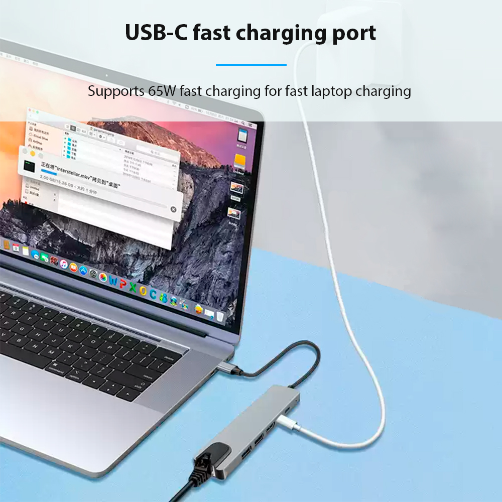 HUB USB Type C 3.0 Adapter Sup - Laptop Accessories Hub ulasan dan harga