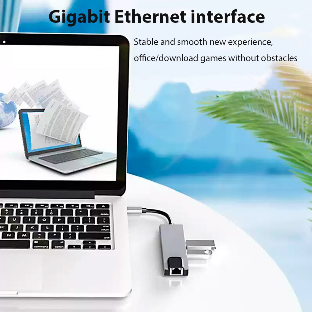 HUB USB Type C 3.0 Adapter Sup - Laptop Accessories Hub ulasan dan harga