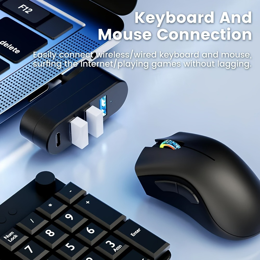 Mini Splitter 4 Ports USB Hub  - Laptop Accessories And Gadgets ulasan dan harga