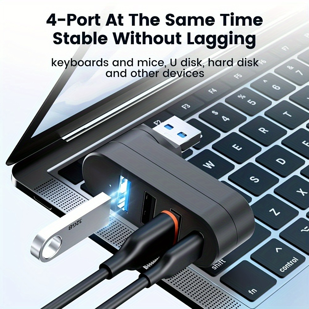 Mini Splitter 4 Ports USB Hub  - Laptop Accessories And Gadgets ulasan dan harga