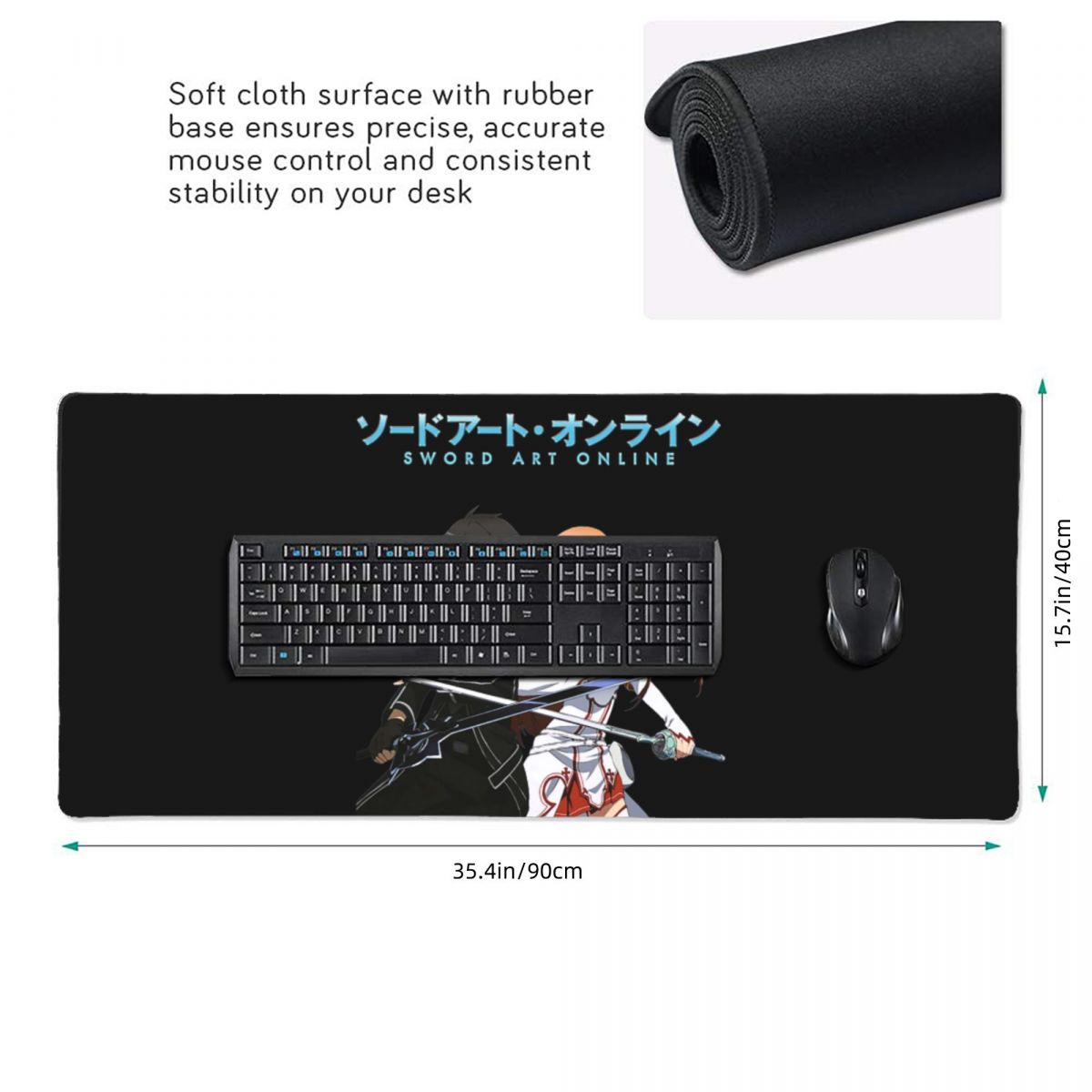 Large Mouse Pad Sword Art Onli - Laptop Accessories Online ulasan dan harga