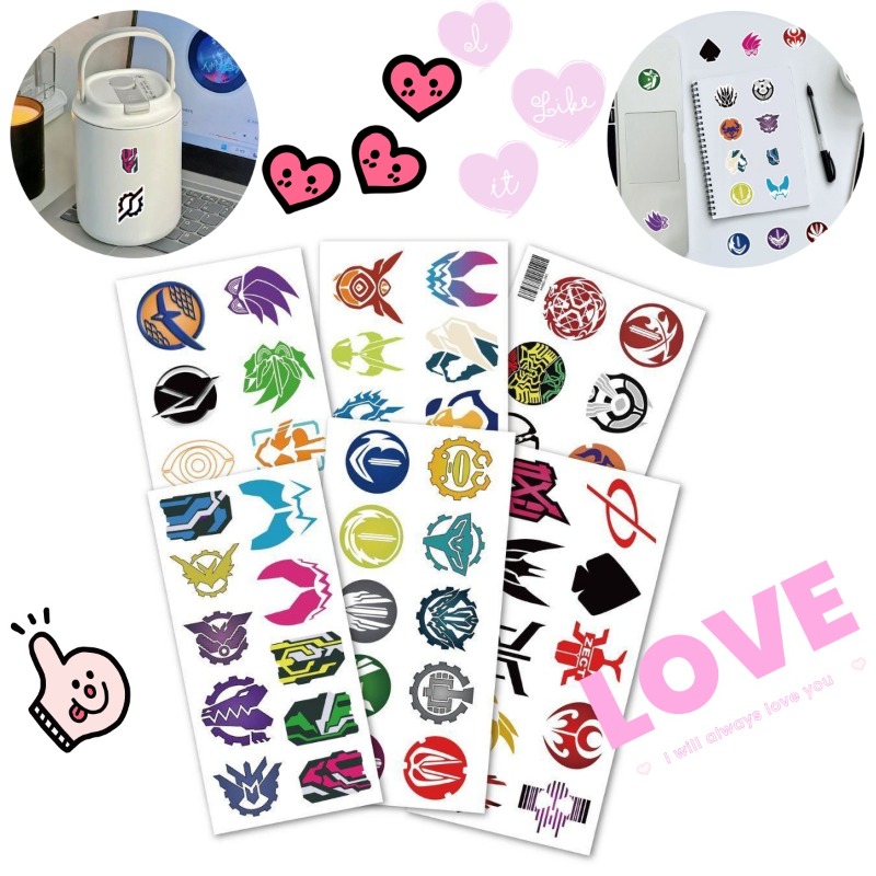 60 Sheets Kamen Rider Logo Sti - Laptop Accessories Wholesale ulasan dan harga